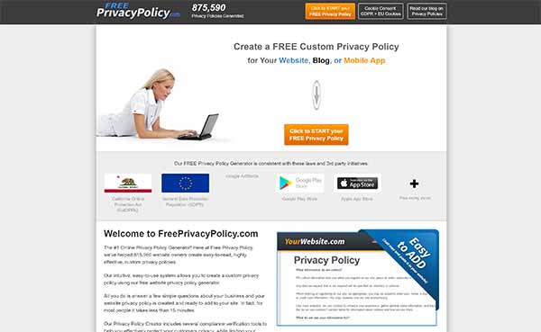 FreePrivacyPolicy.Com - Best Free Privacy Policy Generator​